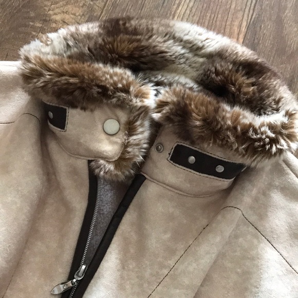 Vintage tan coat - Picture 8 of 8